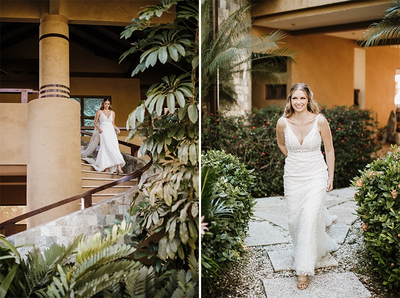 first look bride and groom