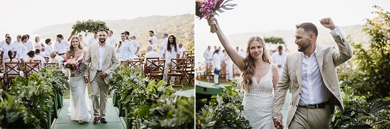 just married in costa rica