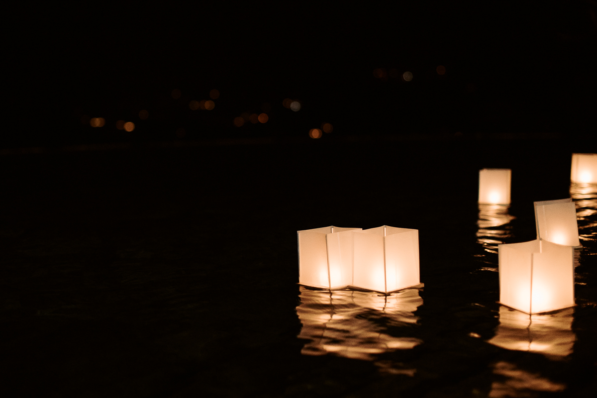 wedding pool lights